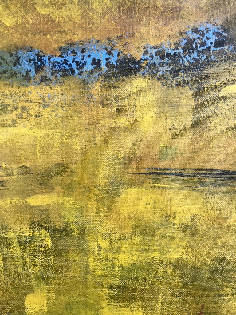Close up abstract painting Guso