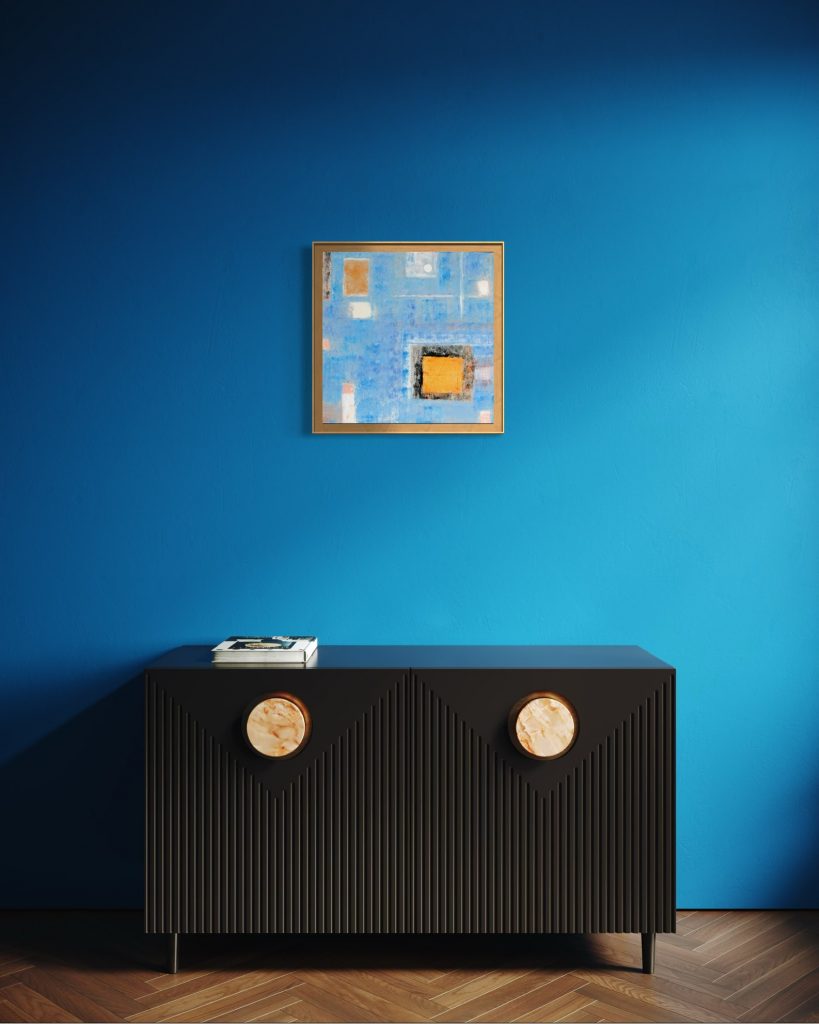Decoración abstracto azul