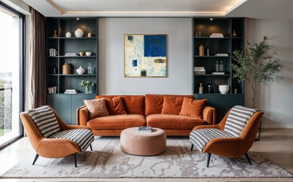 Decoración Abstract Painting Cerulus