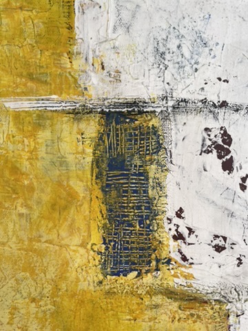Close up abstract painting los monjes