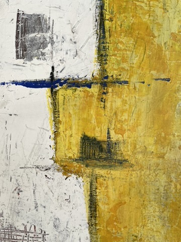Close up abstract painting los monjes