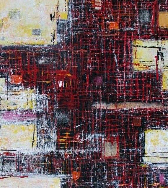 Close up Abstract painting